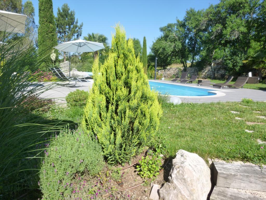Au Mas De Gamet Bed and Breakfast Théminettes Exteriör bild